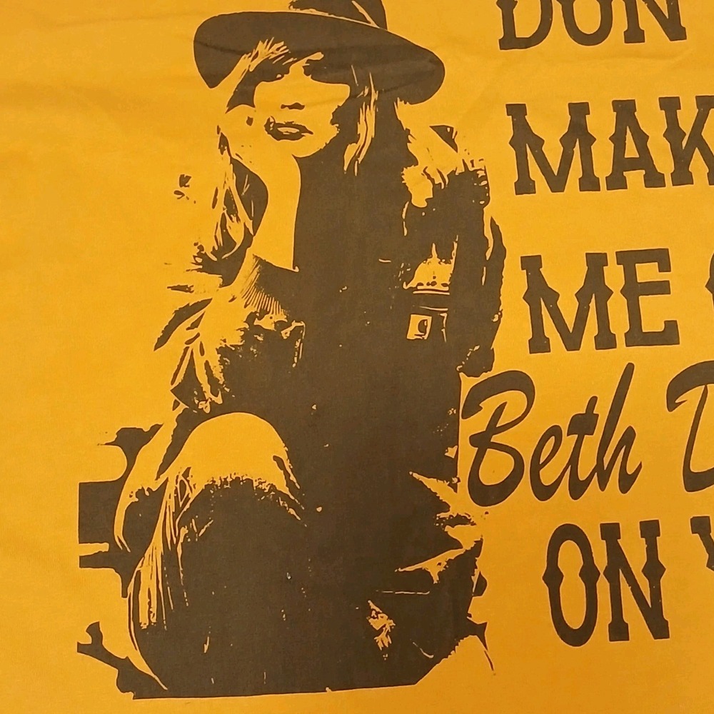 Bohemian Cowboy Beth Dutton XL‎ Yellow T-Shirt Yellowstone Ranch